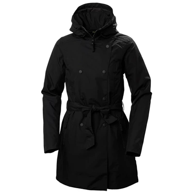 Chaquetas De Lluvia Helly Hansen W Welsey Ii Trench Insulated Mujer Negros | MX.UP9084576